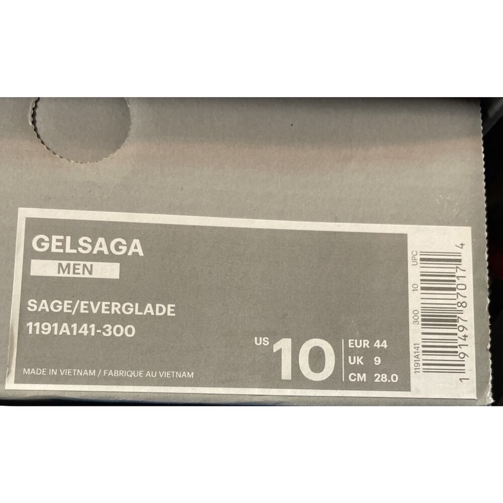 ASICS Gel Saga Sage Everglade Shoes Mens Size 10 New in Box Fast Shipping - Picture 10 of 11